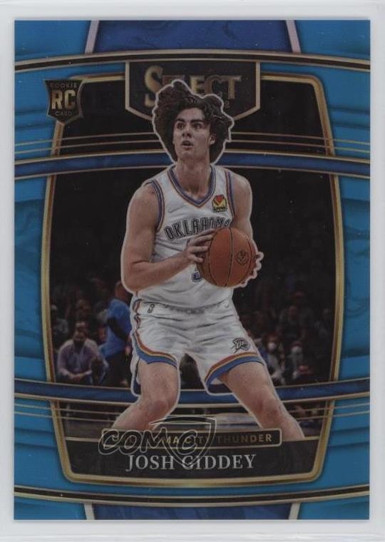 2021-22 Panini Select Concourse Light Blue Prizm 124/299 Josh Giddey #58 xi9