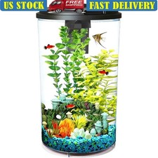 Aquarium Starter Kit 6 Gallon LED Light Timer Betta Tank Impact Resistant New