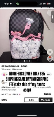 Selling sprayground need it off my hands asap! Please Dm for additional info!