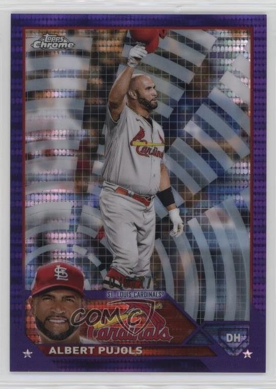 2023 Topps Chrome Purple Sonar Refractor /275 Albert Pujols #143 1j90
