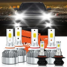 For Chevrolet Silverado 3500 2003-2006 LED Headlight Hi/Lo+Fog Light Bulbs 6000K