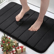 Memory Foam Bath Mat, 24" x 16", Ultra Soft and Non-Slip Bathroom Rugs, Water Ab