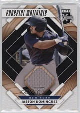 2020 Panini Elite Extra Edition Prospect Materials Black Jasson Dominguez uk2