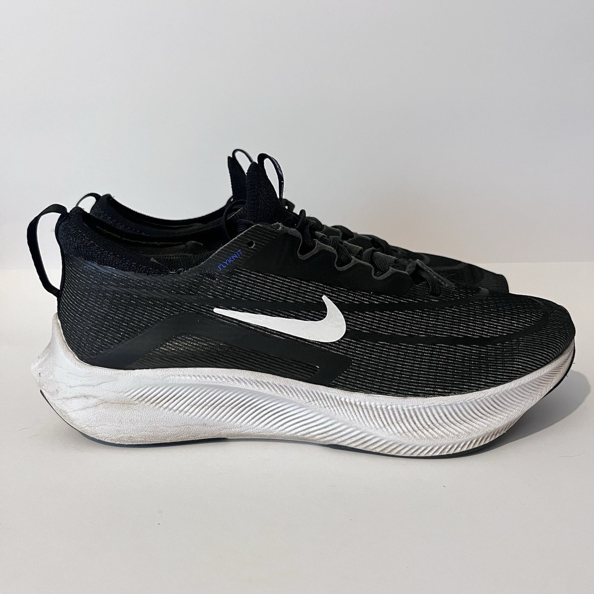 Nike Zoom Fly Running Shoes Trainers Black White Blue Men's UK