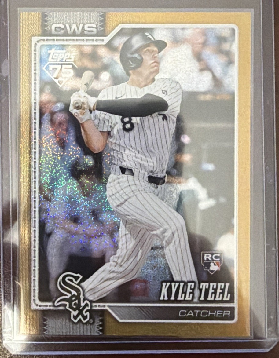 2026 Topps Series 1 Baseball Kyle Teel Gold Sand Glitter /50 RC White Sox 201