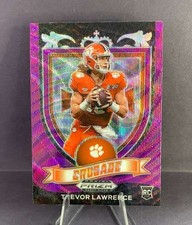 2021 Panini Prizm Draft Picks - Purple Wave #161 Trevor Lawrence Rookie