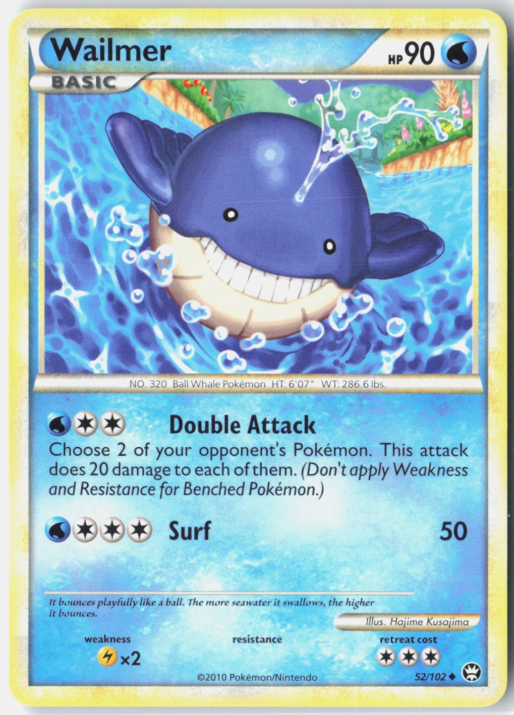 Wailmer Triumphant 52/102 Pokemon Card