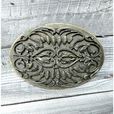 Wester Floral Scroll Belt Buckle Hippy Boho Coastal Cowgirl Hippie Vtg 90s .B13