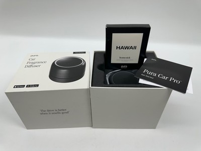 Pura Car Pro Smart Fragrance Diffuser Black, + Hawaii Homesick Scent
