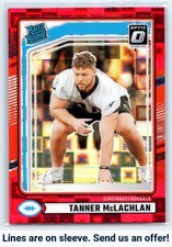 2024 Donruss #324 Tanner McLachlan Optic Rated Rookies Preview Red Pandora