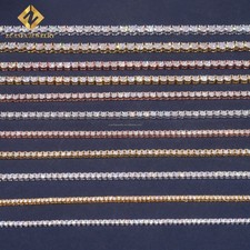 2-6.5mm VVS1 Moissanite Tennis Chain Necklace - 925 Sterling Silver Pass Tester