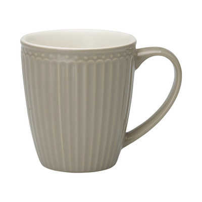 GreenGate Henkeltasse Alice Warmes Grau