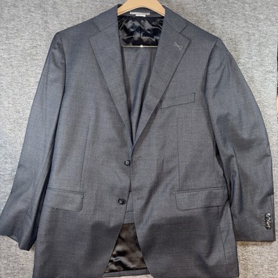 Atelier Munro Mens Wool 2 Piece Suit Gray Jacket Sz 52 (US) Pants Sz 42 NEW
