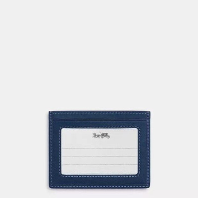 NWT Limited Coach Slim Id Card Case In Signature Denim CY907 | eBay