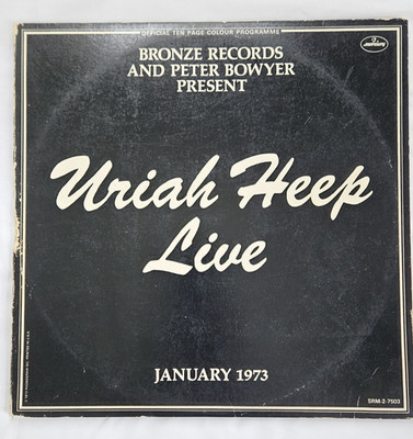 Uriah Heep - Live double Vinyl 2LP Gatefold Mercury SRM-2-7503 Rock 1973 Bronze