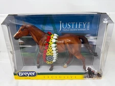 NIB 2018 Breyer Justify Traditional Collectible Triple Crown Racehorse Roses 