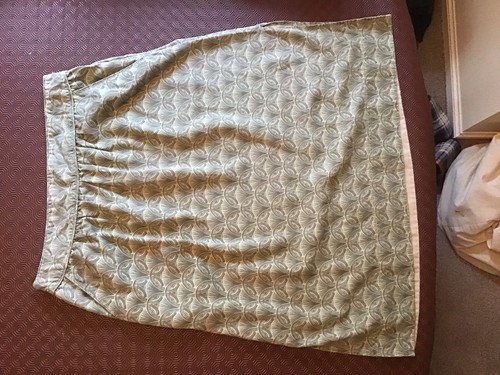 White Stuff Olive Green Skirt Elasticated Waist, Side Splits, Pockets, Size 18 - Picture 2 of 8