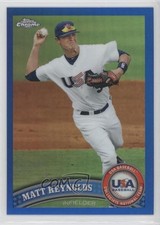 2011 Topps Chrome Blue Refractor 485/499 Matt Reynolds #USABB18 z6b