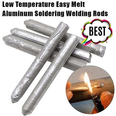 12-Pack Low Temperature Aluminum Welding Rods   Easy Melt No-Flux Solder Sticks