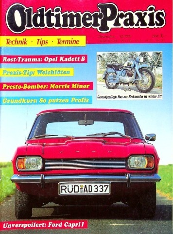 3) Oldtimer Praxis 12/1992 - NSU Max Restaurierung - - Victoria Aero Restaurier - Bild 1 von 3