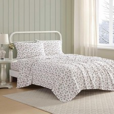 Flannel Sheets King Size, Anti-Pilling  Wrinkle Resistant Cotton, Touchably