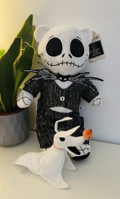 Build A Bear Disney Nightmare Before Christmas Jack mit Etikett & Zero Ghost Hund 