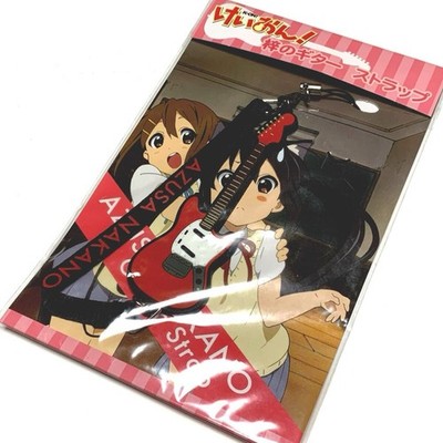 K-On! Azusas Guitar Strap Rubber Charm Mascot Azusa Nakano Azu-nyan Movic Rare 2