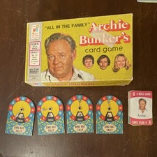 Milton Bradley Archie Bunker's Card Game Television All in the Family Vintage