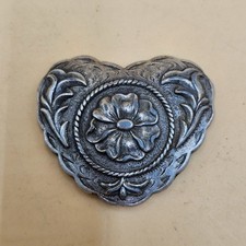 Vintage Heart Shaped Belt Buckle Made In Taiwan