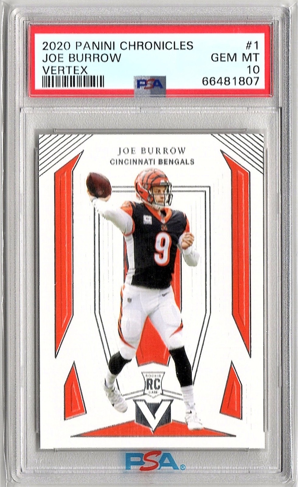 Joe Burrow Panini Chronicles Vertex #V1 Base