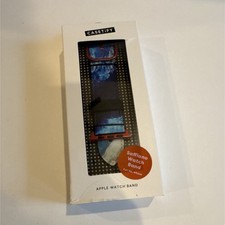 Casetify Saffiano Blue Red Strap Band for Apple Watch 42/44mm Compatible Models