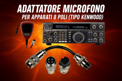 Antenna Radio Fm Adattatore Microfono Da 8 Pin Yaesu A 4 Pin Cobra/Galaxy - Nuovo, Per Radio CB E Ham Motu Audio - Foto 12