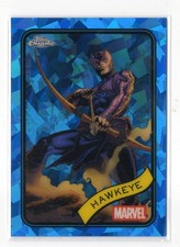 2025 Topps Marvel Chrome SAPPHIRE Base Card #133 Hawkeye (Clint Barton) Avengers