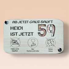 Geburtstagskarte mit Personalisierung, jedes Alter. Als Geld oder Gutscheinkarte