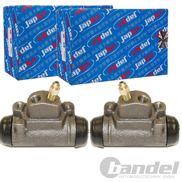 2X Japko Radbremszylinder 20,64Mm Passend FÜR KIA K2500 Trommelbremse Hinten |-image