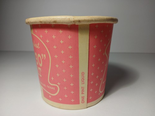 1940s Vintage Ice Cream Advertising Container Gay Treat Ice Cream Dallas Texas - Picture 8 of 23