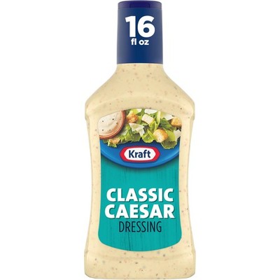 Kraft Salad Dressing, Caesar, 16 oz 16 Fl Oz (Pack of 1)