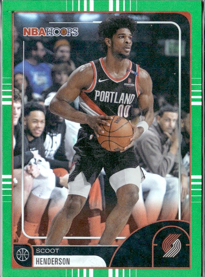 2025-26 Topps NBA Hoops Scoot Henderson #85 Green Holo