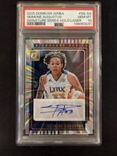 #SS-SA Seimone Augustus 2025 Donruss WNBA AU Auto Signature Series Holo Laser
