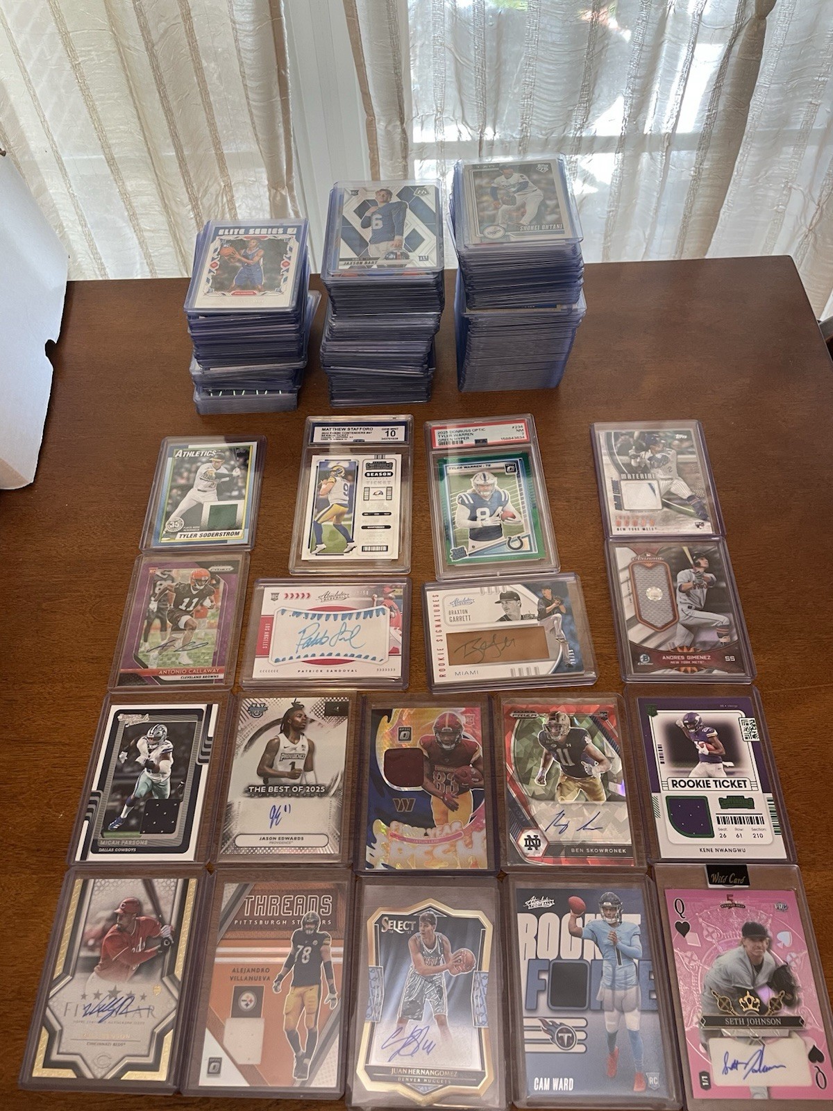HUGE ROOKIE PATCH AUTO GRADED SLAB PSA AUTOGRAPH 225 SPORTS CARD COLLECTION LOT