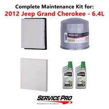 2012 Jeep Grand Cherokee 6.4L Complete Cabin, Air & Oil Filter Kit (5W-30)