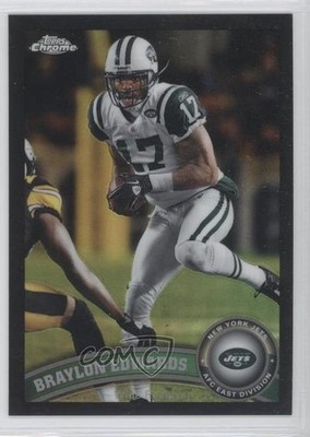 2011 Topps Chrome Black Refractor 36/299 Braylon Edwards #138 2u6