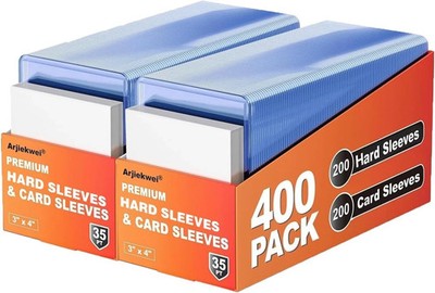 400 Card Sleeves Top Loaders for Cards,3''X4'' Baseball Card -Free 2-day Delivery