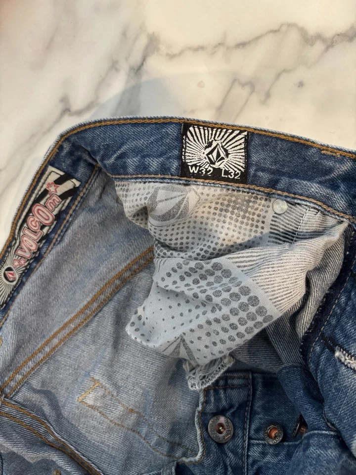 Vintage Volcom Jeans – 90s/2000s Skate Denim – W32 L32 – Button Fly – - Image 2 of 3