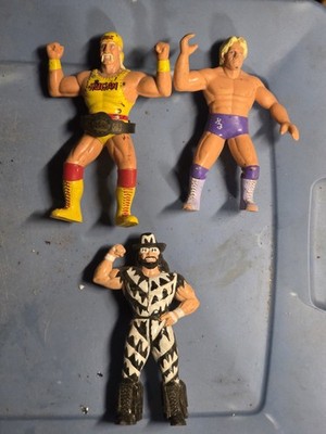 Vintage  Hulk Hogan/belt Rick Flair Nwo Macho Man OSFTM Figures SET OF 3