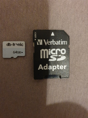 MicroSD Micro SD Karte 64GB db-tronic + Micro SD Adapter