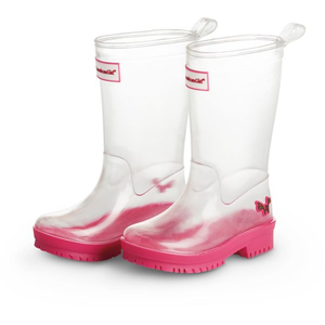 clear plastic rain boots