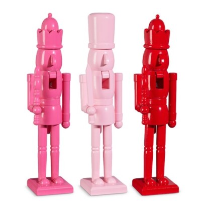 18'' NUTCRACKER Red or Pink Modern Fun YOU CHOOSE Christmas NEW RAZ 4422907