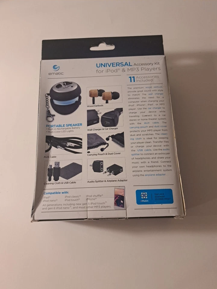 Ematic Universal Accessory Kit For Ipod & MP3 Players - Image 3 of 4