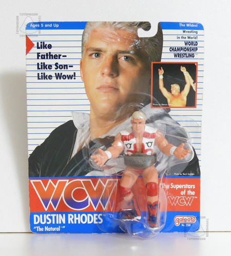 Galoob WCW Dustin Rhodes UK Exclusive Figure Hornb...
